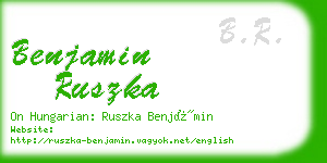 benjamin ruszka business card